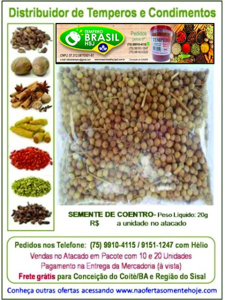 7898917609149 Semente de Coentro - 20g