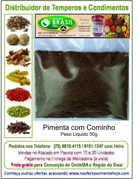 7898917609118 Pimenta com Cominho - 50g