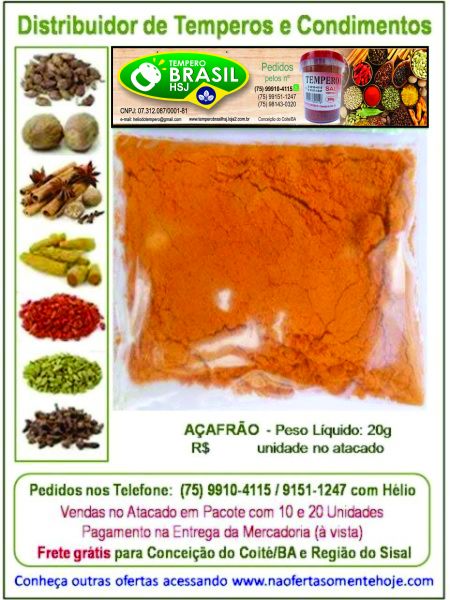7898917609187 Açafrão Moido - 50g